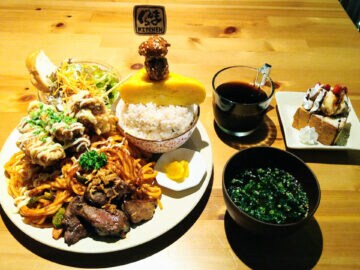 【飯塚】腹パン必至！居酒屋食堂ぐらんまの「メガランチ」