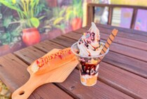 【飯塚】峠のほっとステーション♡森ん子ソフトのチョコパフェとホットドッグ