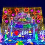 【大任】九州最大級のイルミネーション。道の駅おおとう桜街道のクリスマスイルミネーション