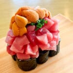 【嘉麻】こぼれ落ちるほどの幸せ。寿司和食なかみちの黄金のボタ山