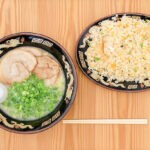 【飯塚】ボリューム満点！大満足！麺屋.千寿の「ラーメン」＆「焼きめし」