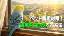 インコなどペットの脱走対策！網戸が開かないようにロックする方法