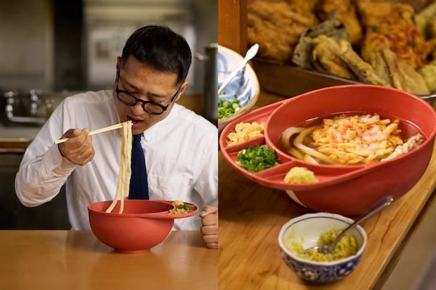 赤ヘル仕様のうどんヘルメット、誕生。広島と香川の企業が本気の器