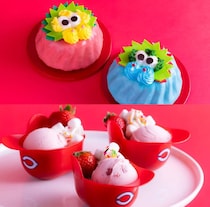 可愛いカープの苺スイーツ並ぶビュッフェ、ヒルトン広島で開催