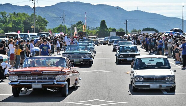 名車ズラリ！全国から広島にオールジャンルの車250台集結、展示イベント「岩国カークルージング」