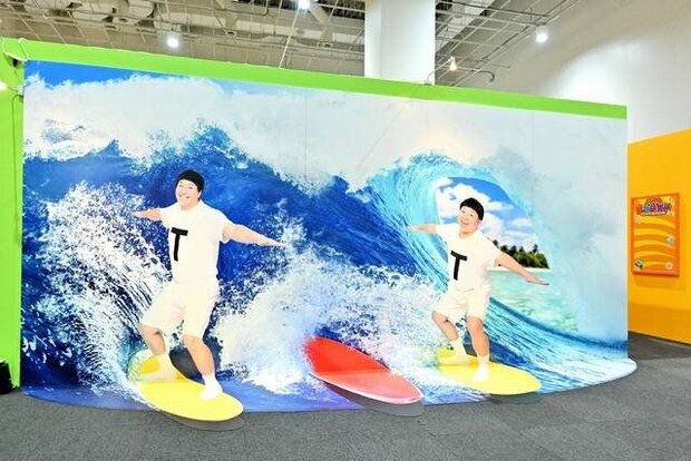 広島県福山市・みろくの里で【吉本コラボ×錯覚アート展】トリックアートも有り、写真撮影もOK