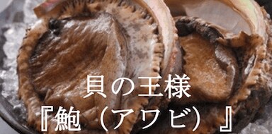 貝の王様『鮑（アワビ）』