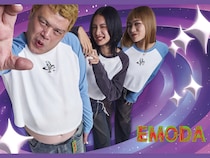 「EMODA」×野性爆弾・くっきー！コラボレーションアイテム発売! 全8型のラインナップが登場!
