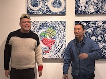 野性爆弾くっきー！が伝統文化を現代に復活させた京藍染師とコラボ! 「人様のもんに描くのはこれでラスト」