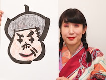 「ハマダマサトシ」の文字で浜田の似顔絵を描く!? 不思議な書道芸人が『山-1グランプリ』初制覇