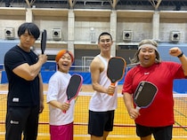 世界の“セレブ”もハマる「ピックルボール」に青木マッチョらが挑戦「その日のうちに試合ができるくらい簡単で入りやすい!」