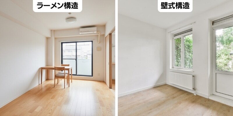 ラーメン構造と壁式構造