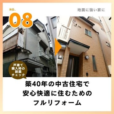 事例⑧：築40年の中古住宅で安心快適に住むためのフルリフォーム【1,480万円】