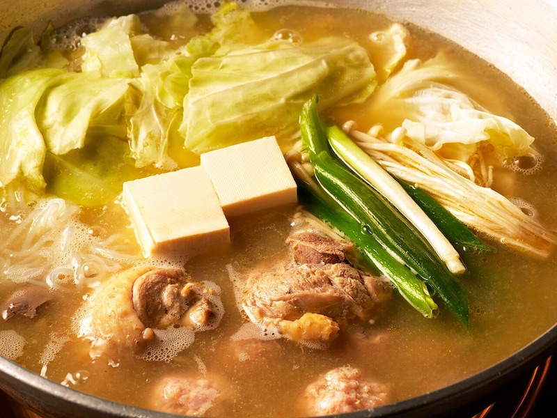 中目黒『水炊き しみず』の「地鶏水炊き」