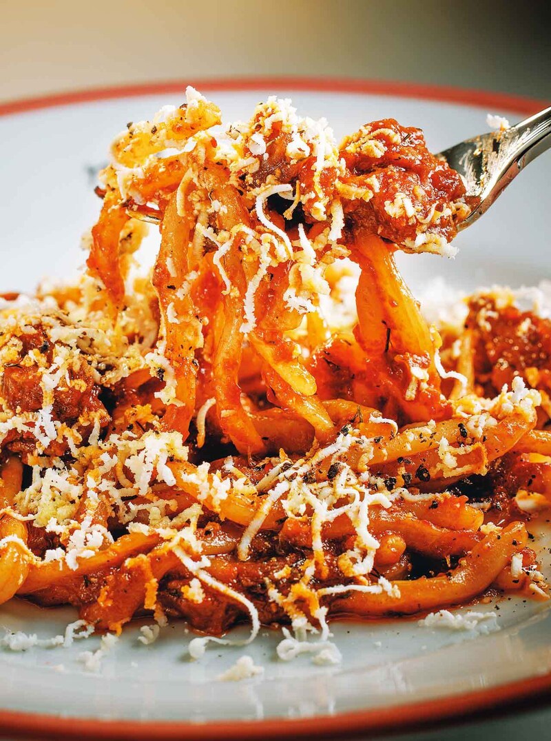 広尾『Melograno』の「熊本県 走る豚の自家製サルシッチャとンドゥイヤのフィレイヤ 山わさび風味」