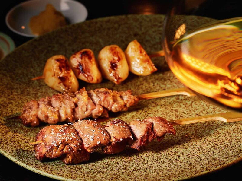 麻布十番『がいがい、』の「にんにく」「レバー」「せせり」