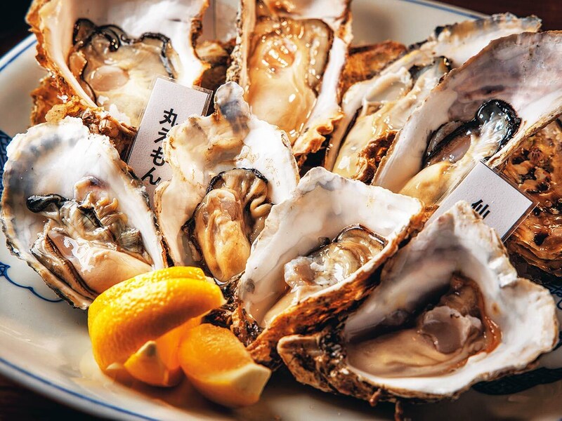 新橋『牡蠣海鮮料理 かき家 こだはる 新橋店』の「生牡蠣４種盛り合わせ」