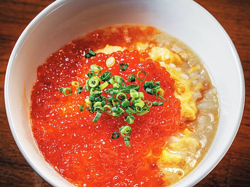 新橋『牡蠣海鮮料理 かき家 こだはる 新橋店』の「イクラ雑炊セット」