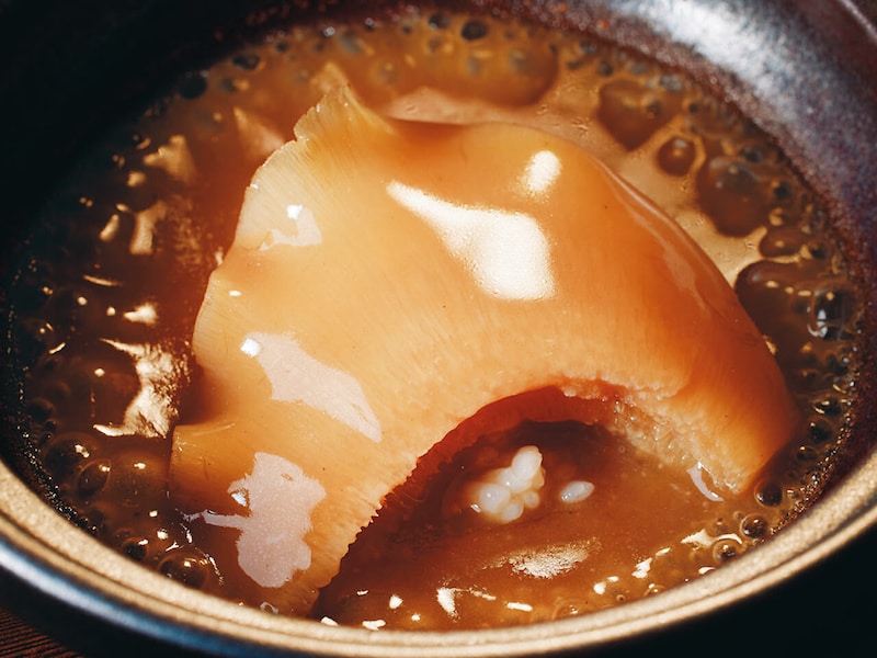 牛込神楽坂『茶龍』の「フカヒレ土鍋おこげ」