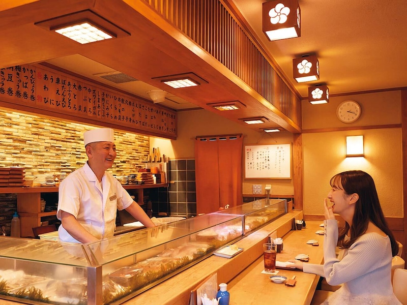 麻布十番『京まる寿司』の内観