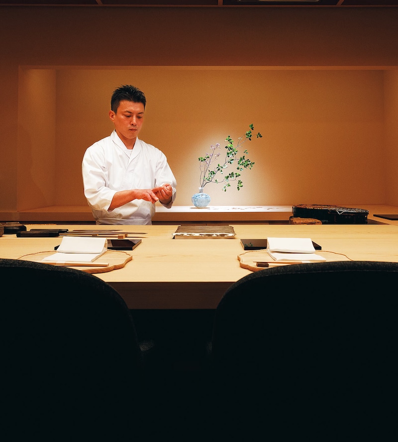 麻布十番『富士鮨』の内観