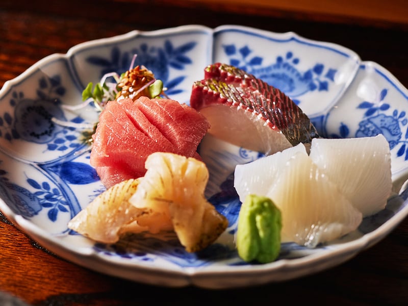 赤羽橋『寛心』の「刺身盛り合わせ」