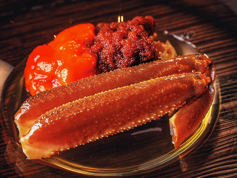 神谷町『無題』の「香箱ガニ紹興酒漬け」