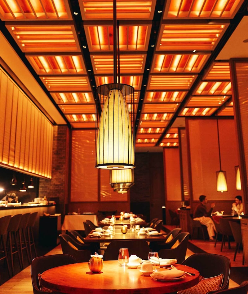 神谷町『虎景軒』の内観