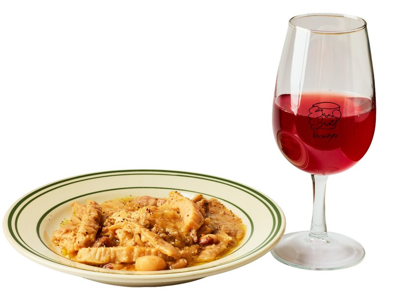 幡ヶ谷『キッチンかねじょう』の「豚テッポウと豆の煮込み」とグルナッシュノワール