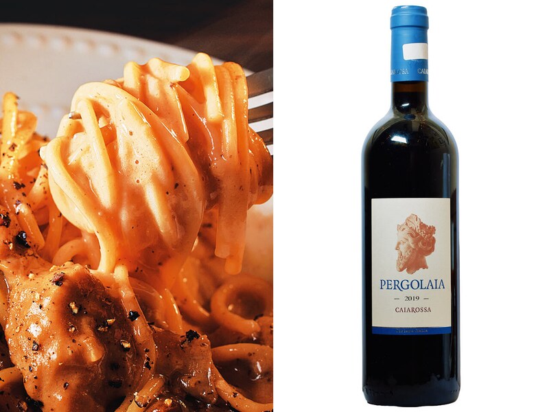 六本木『クッチーナ アッラ バーバ』の「ポルチーニ茸のスパゲッティーニ」と「ペルゴライア」