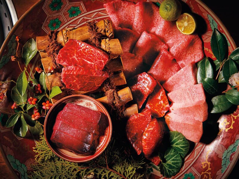 六本木一丁目『六本木 大皿焼肉 老中』の「老中金襴手盛り」