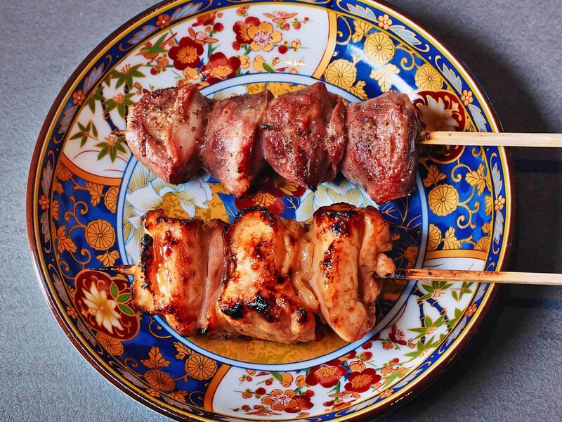 田町『芝浦とりまち』の「砂肝」、「もも」