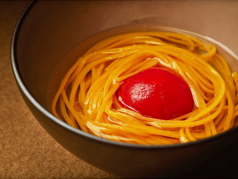 恵比寿『HRMT STAGE』の「トマト オリエンタル出汁 タヤリン」