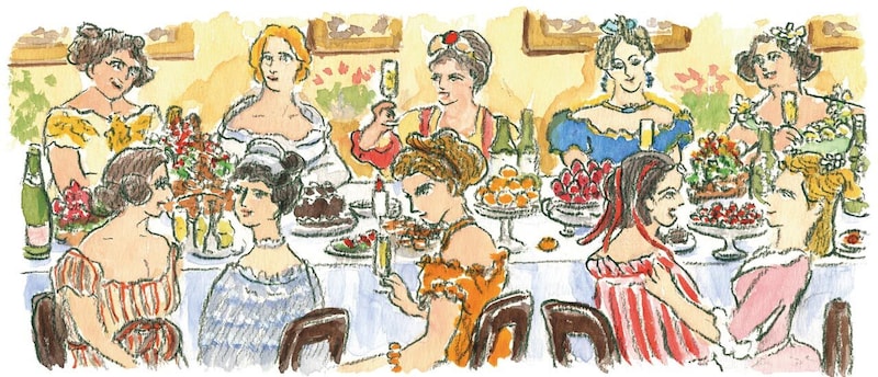 貴婦人のイラスト