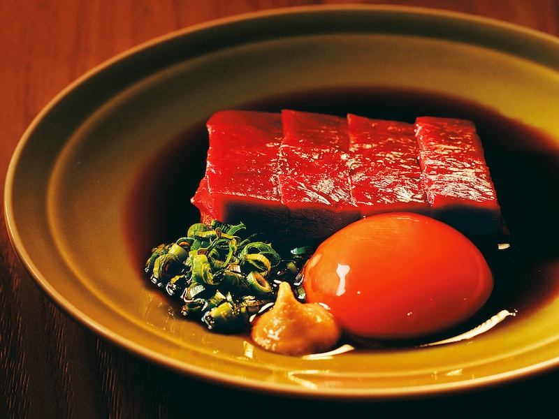 麻布十番『ガリバタうし松』の「和牛ハツ刺し」