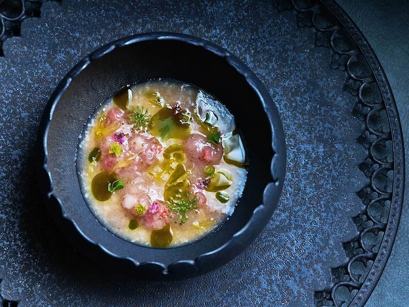 飯田橋『VERT』の「マルイシ茶園ひなた抹茶 桃薫 熟成桃 梅 菜の花」