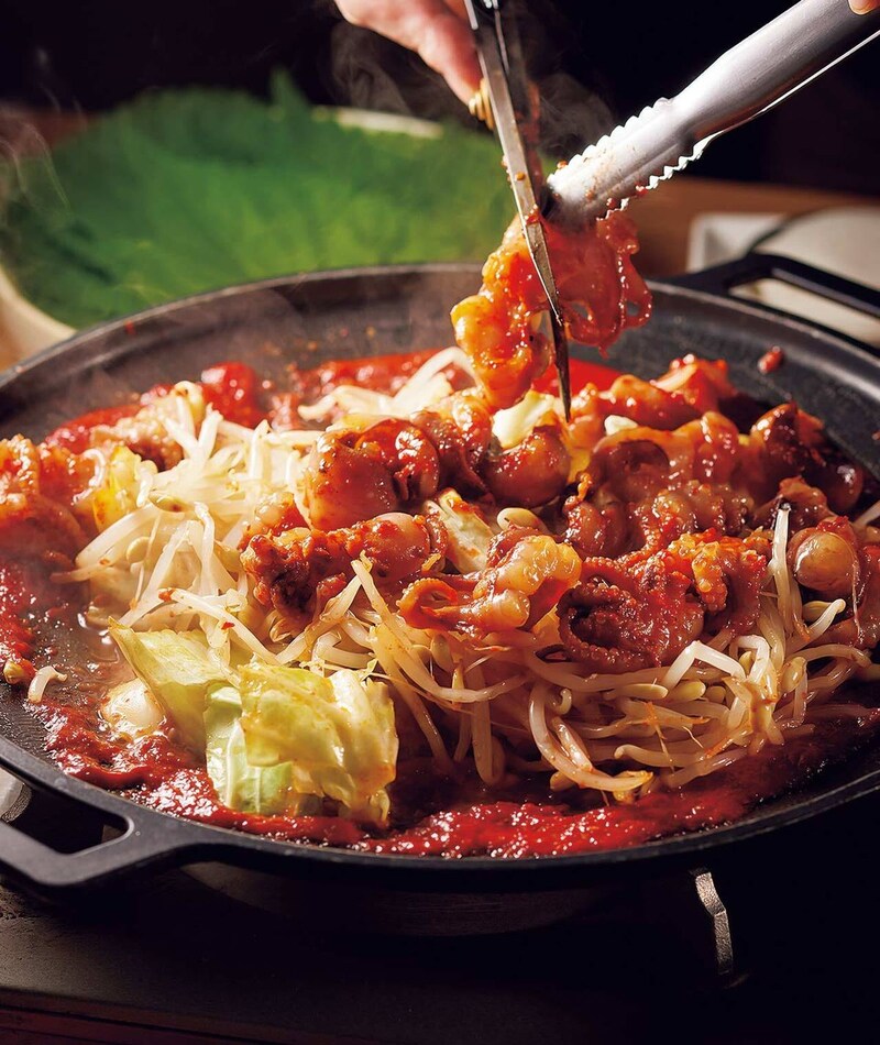 渋谷『韓国料理 允矢家』の「チュクミ」