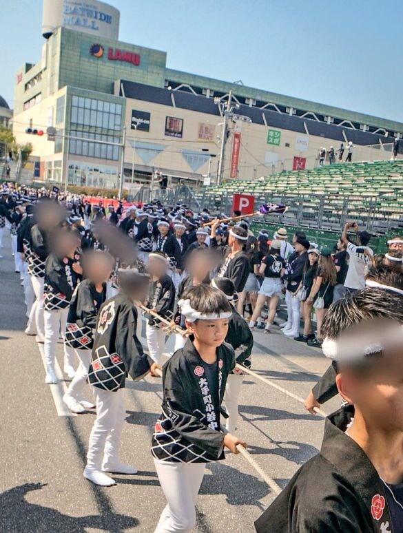  2024年の岸和田祭に参加中のあっつん