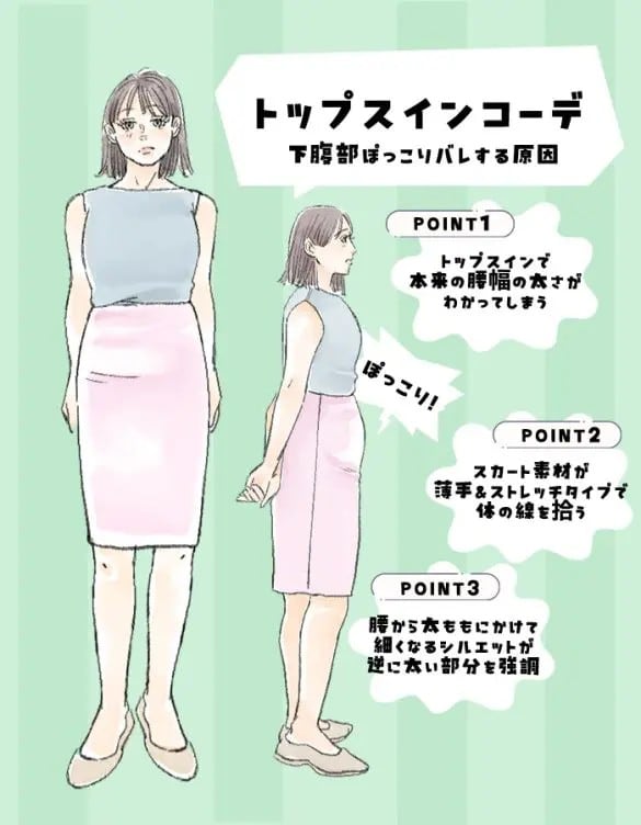 トップス“イン”で下腹ぽっこりになってない? すっきり見せる「たったこれだけ」のコツは