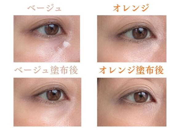 目の下　色別隠し方