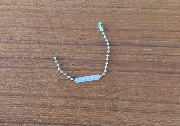 ダイソー「ボールチェーン プロテクションチューブ（15個）」