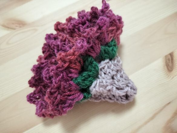  巻くと花束になるというコースター