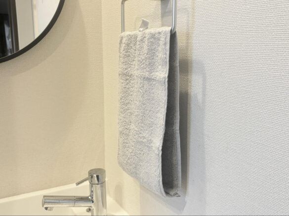 くるくるまわるタオル