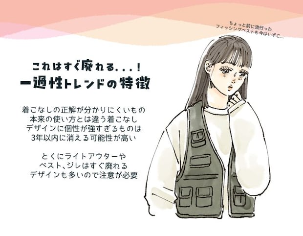 一過性トレンドの服