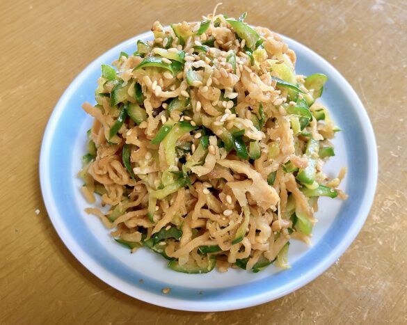  切り干し大根の腸活ぱりぱりサラダ（写真：腸活の研究家ざっきー／以下同じ）