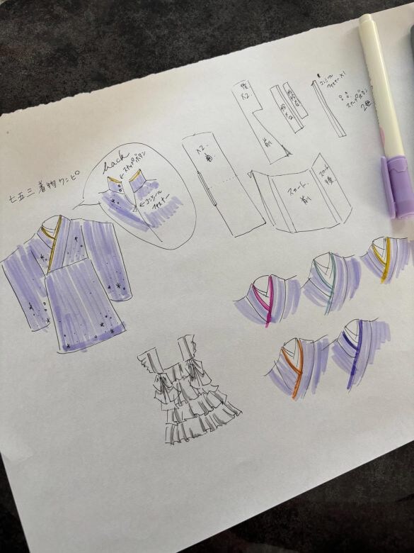  3歳で紫色が好きというあたりがおしゃれ