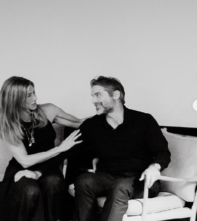  ジム・カーティスが投稿したジェニファー・アニストンとの2S写真※画像は本人の公式インスタグラムより