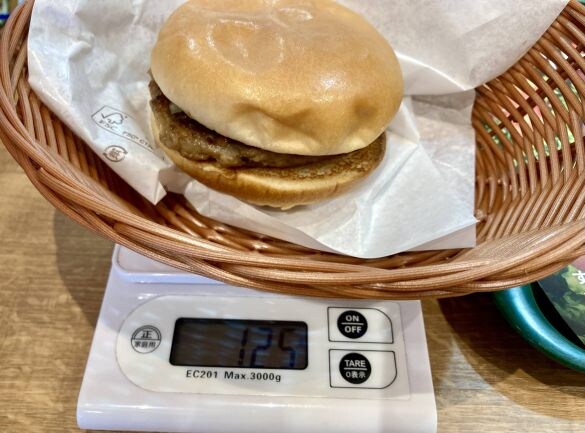  （風袋引きして測っています）