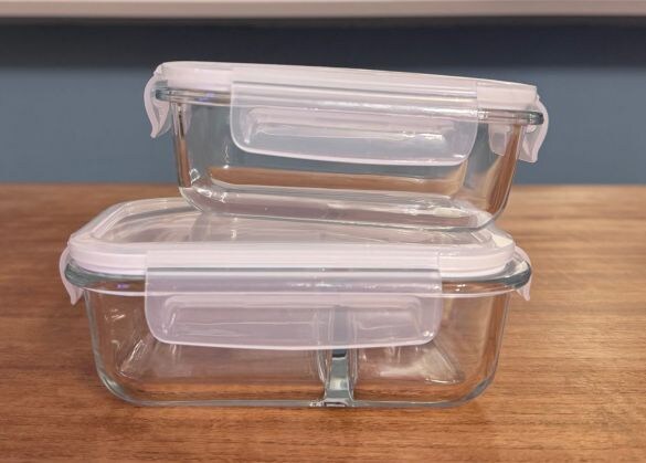 3COINS「耐熱ガラス保存容器」