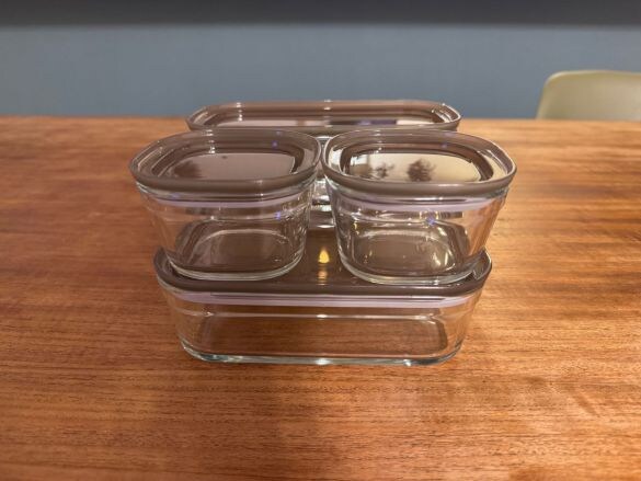 3COINS「耐熱ガラス保存容器」